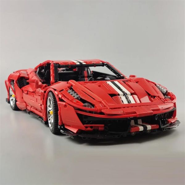 

c61043 technology blocks series 3236pcs supersonic 488 red racing car super259f