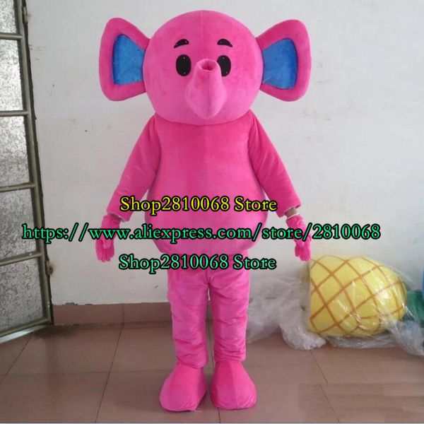 Mascote boneca traje quente vendendo elefante mascote traje desenhos animados set role-playing filme adereços fantasia vestido festa de natal aniversário gi