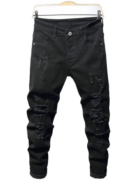 

men slant pocket ripped jeans g7lo#, Blue