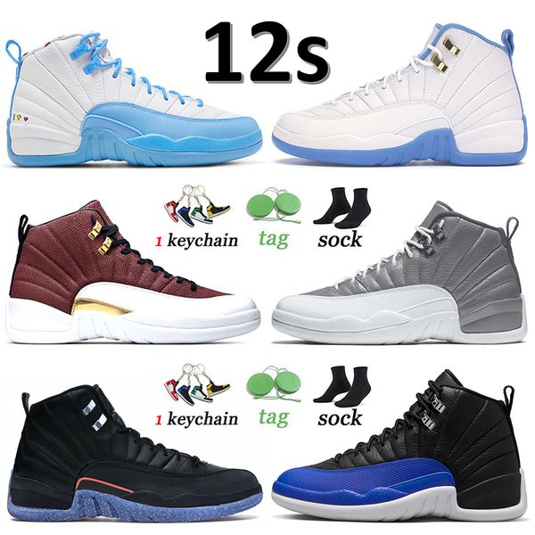 

jumpman 12s 12 basketball shoes high og trainers university blue game ball stealth utility hyper royal black taxi low easter fiba playoffs g
