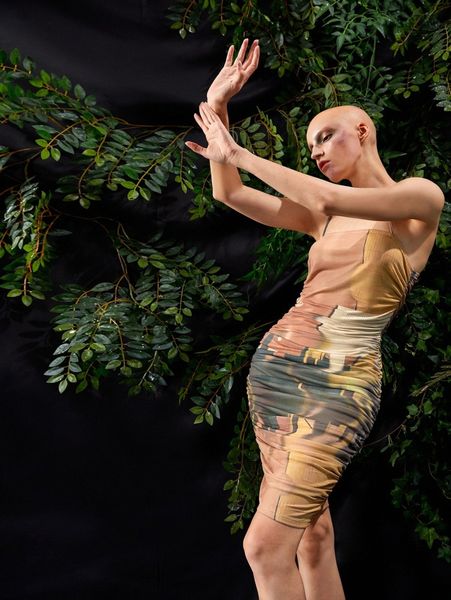 

x apk tie dye ruched bodycon dress e9ko#, Black;gray