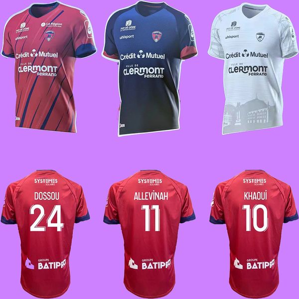 

22 23 maillots clermont foot 63 soccer jerseys 2022 2023 bayo dossou allevinah berthomier magnin iglesias tell home away third jersey footba, Black;yellow