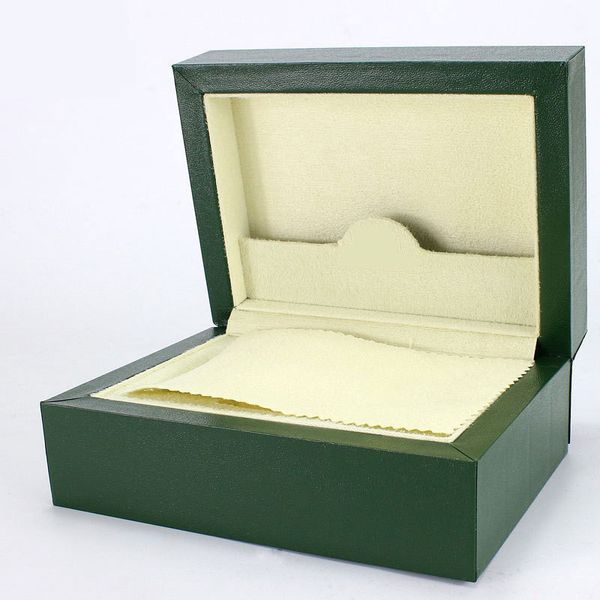 Scatola di imballaggio verde in pelle di carta es per orologio Custodia per gioielli in legno con flip cover di alta qualità 220428