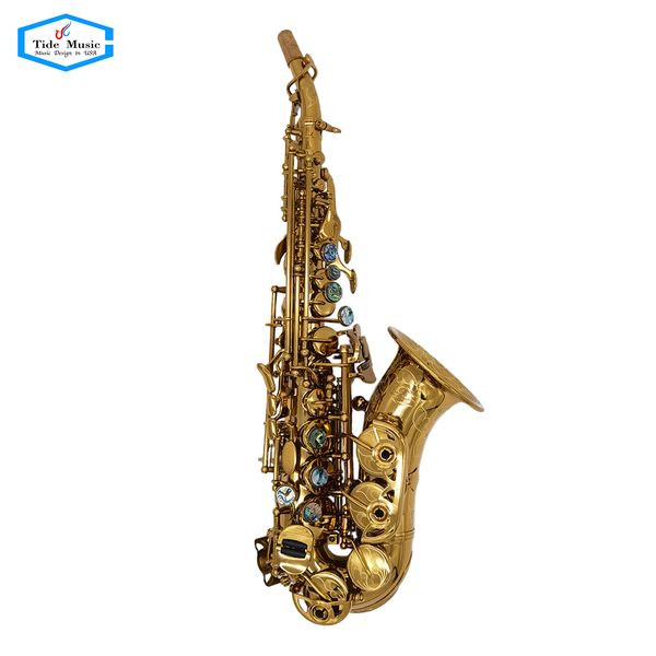 

popular grade champaign gold color curved soprano saxophone