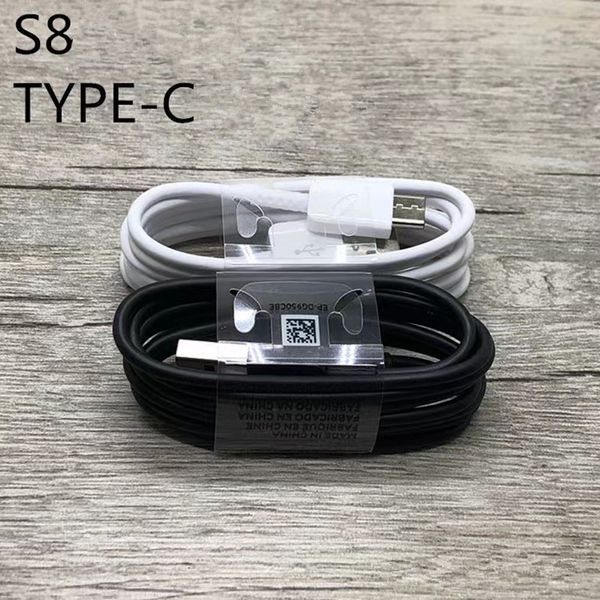 OEM USB Tip C Tip Veri Kabloları Tip C Fast Charger Cep Telefon Kabloları S8 Plus için Hızlı Şarj Kablosu S9 S10 Note10 Note A3 USBC Kablosu