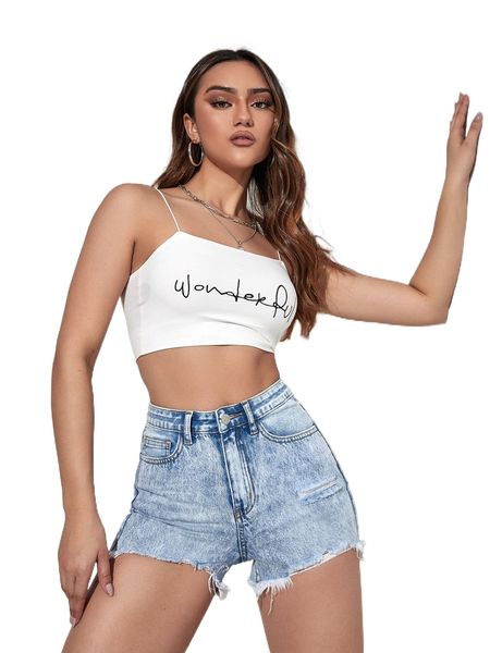 

raw hem straight leg denim shorts y5ft#, White;black