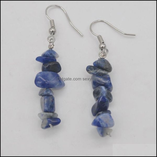 

other earrings jewelry natural lucky handmade brazilian sodalite beads gem drop delivery 2021 dhqbx, Golden;silver