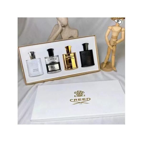 

creed's latest perfume 4-piece fragrance cologne men's silver perfume men's scent
