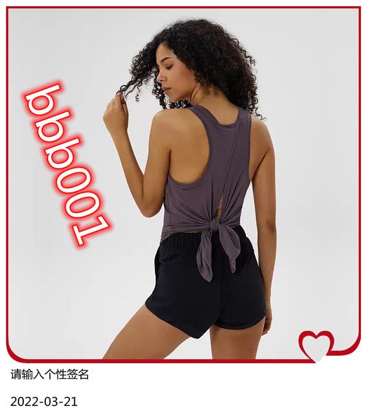 

women yoga vest t-shirt lu-72 hollow back sports fitness tank yoga running gym jogging vest, White;red