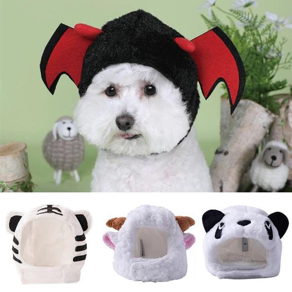 Abbigliamento per cani Simpatico cartone animato Cappello per animali domestici per animali di piccola e media forma Animale divertente Copricapo per gatti Cappellino cosplay traspirante Accessori per cuccioliAppa per cani