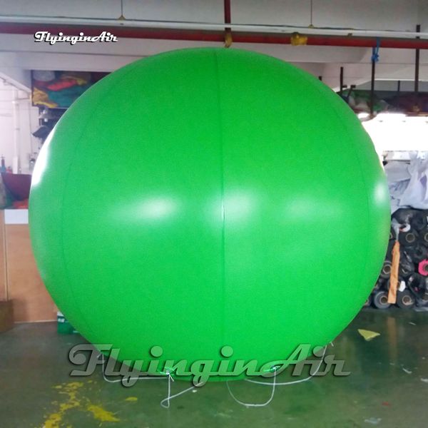 Personalisierte grüne aufblasbare Helium -Ballon -Werbung PVC Air Floating Ballon für Outdoor -Event