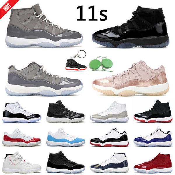 

11s cool grey men women basketball shoes gamma blue legend blue space jam platinum tint jumpman 11 low concord bright citrus mens trainer