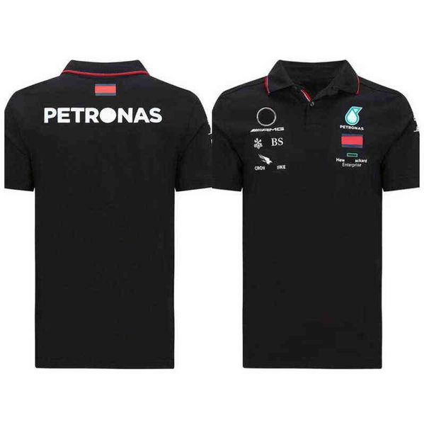 

petronas t shirts mercedes amg f1 formula one racing men's women casual short sleeve t-shirts benz lewis hamilton team work clothes tsh, White;black