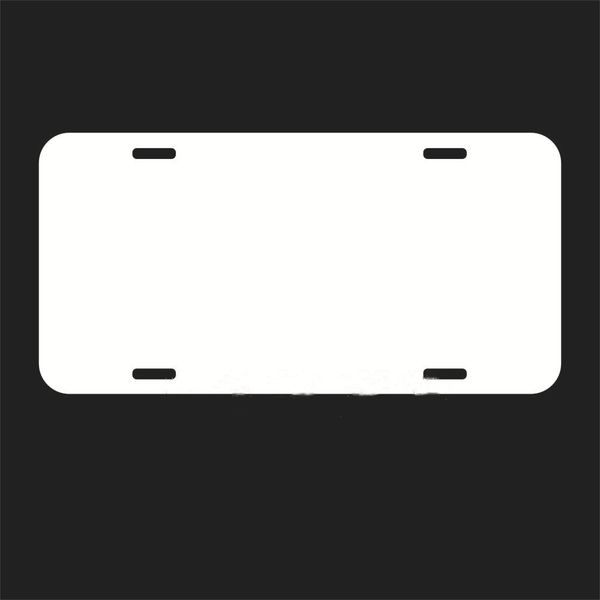 

sublimation blank aluminum advertising license plate diy arts and crafts heat transfer metal bicycle signs car club plate b6