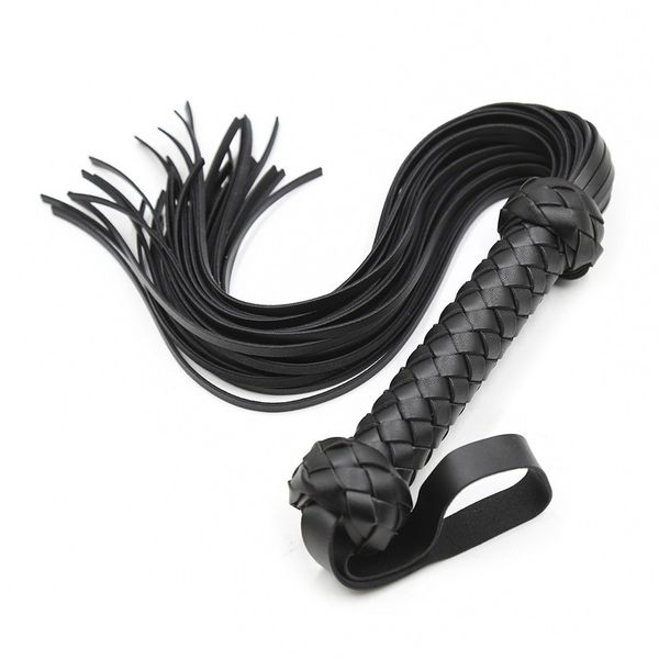 Manico a treccia Frusta in pelle Giochi per adulti Fustigatore BDSM Bondage Schiavo Fetish Sculacciata Strumenti sexy per coppie Giocattoli erotici Articoli di bellezza