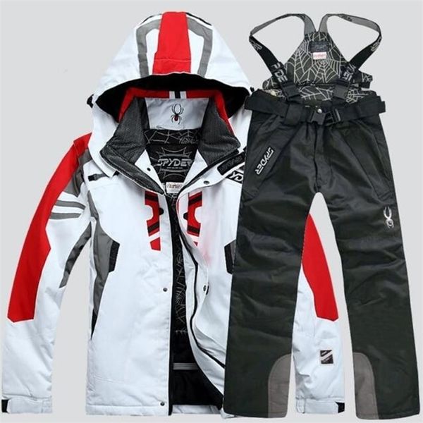 2020 NUOVI uomini caldi tute da snowboard uomo tuta da sci invernale maschile impermeabile traspirante giacca da neve pantalone da sci set de snowboard LJ201126