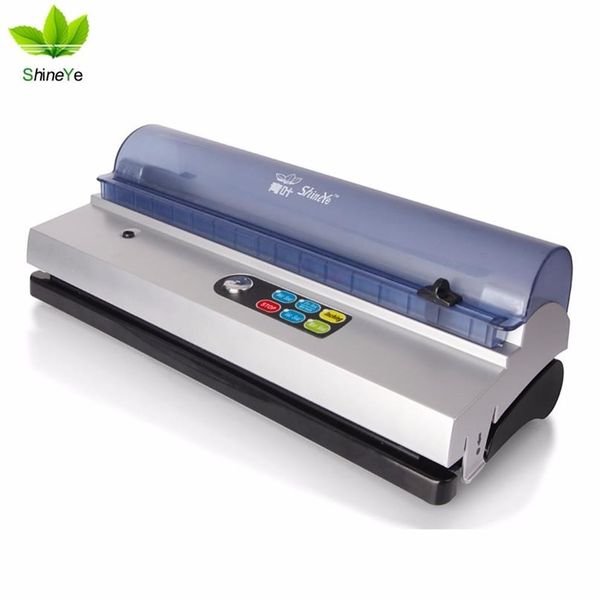 

shineye 220v 110v household food vacuum sealer machine vacuum packing machine film container food sealer saver include bags kit c12786