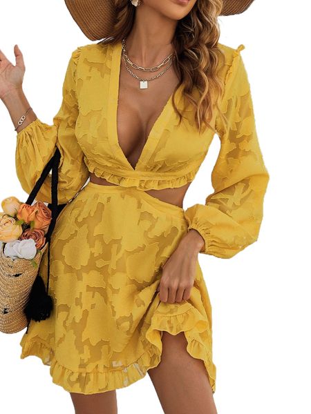 

glamaker lace up backless jacquard dress w0mu#, Black;gray