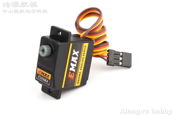 2 pezzi EMAX ES09MA Servos anologtici a doppio cuscinetto per il piano hobby elicotteri Aereo RC Aereo Aereo Aereo Aeromobile Parte