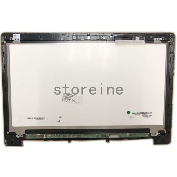 Conjunto de vidro Digitalizador de tela de toque LCD com substituição de moldura de armação preta para o laptop ASUS N501JW-1A E 253591 94V-0 15639