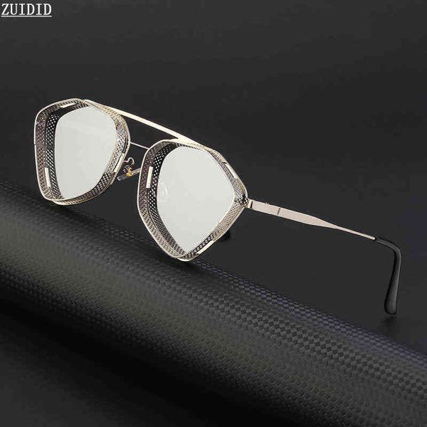 2022 Steampunk Occhiali da sole per uomo Punk Occhiali moda retrò Tonalità polari Luxury Vintage Gafas De Sol Zonnebril Occhiali Da Sole H220511