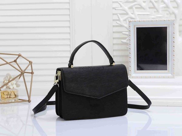

solid color l letter shoulder bag leather fashion versatile large capacity handbag womans twist luxury design ladies messenger bags