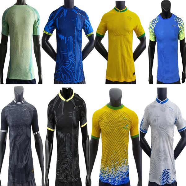 

player version 2022 2023 soccer jersey camiseta de futbol paqueta brazils neres coutinho football shirt firmino jesus marcelo pele brasil 21, Black;yellow