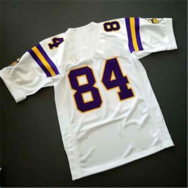 A001 84 RANDY MOSS RETRO JERSEY CHEPEDED REPUSELA JERSEY FOODEL S-3XL Custom Qualquer nome e número de camisa