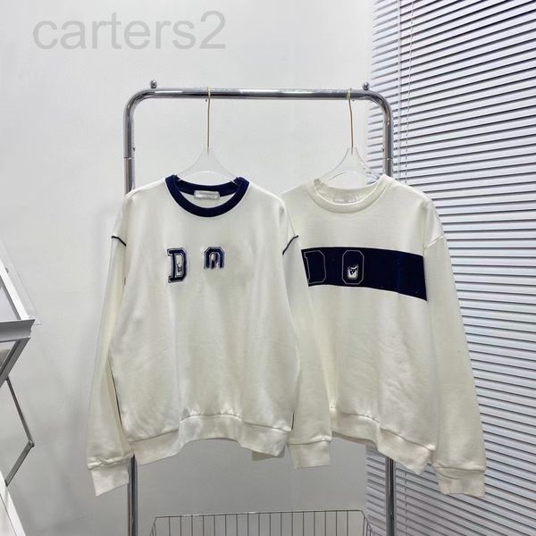 

women's hoodies & sweatshirts designer 22 early spring new dr funny letter thorn sleeve contrast flocking printing casual loose round n, Black