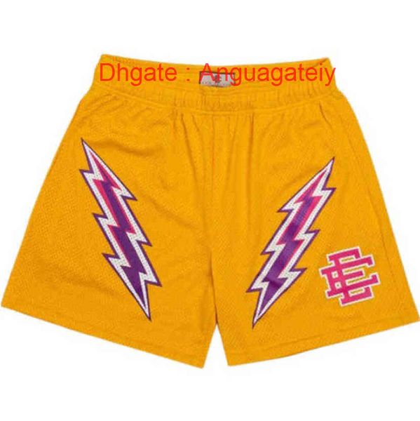 

summer fashion men's luxury shorts eric emanuel short ee basic new york city skyline designers casual fitness gym workout mesh breathab, White;black