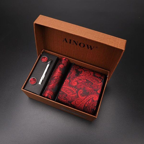 

mariage necktie set 4 pcs men floral neck tie plaid wedding red striped 8cm jacquard woven black accessoires chemise homme, Blue;purple