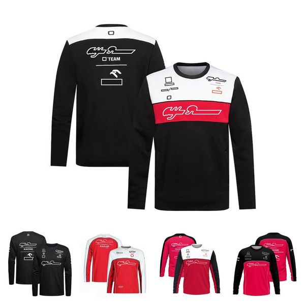 

f1 team uniform 2022 new long-sleeved driver t-shirt summer men's and women's fan clothing can be customized