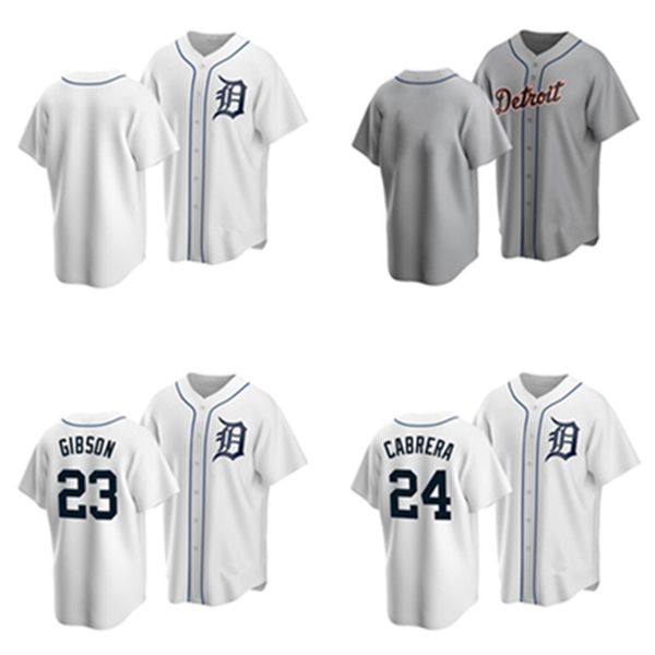

baseball fans tigers kirk gibson #23 miguel cabrera #24 team jersey navy, Black