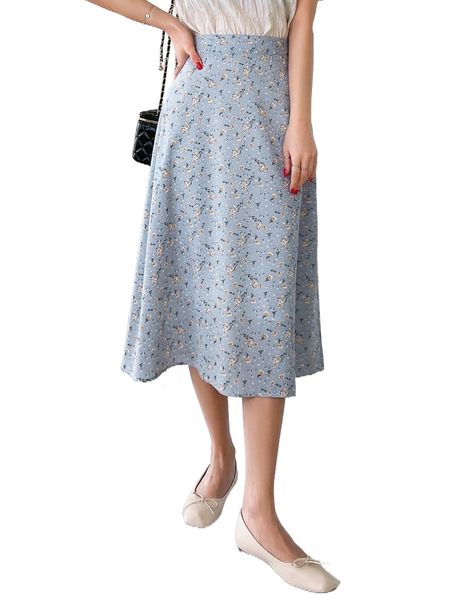 

dazy f.loral print s.kirt 28qy#, Black