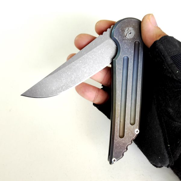 Ограниченная пользовательская версия kwaiback nives s35vn blade blade titanium hande gloge perfect pocket edc Практическое открытое оборудование тактическое