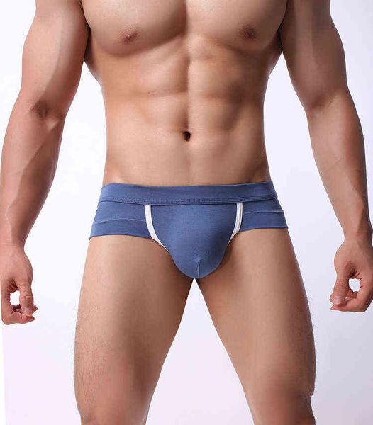 Unterwäsche Männer Slips reine Modal Herren Unterhosen Großhandel sexy Höschen Herren Slips Ropa Interior Homme Mann Slip G220419