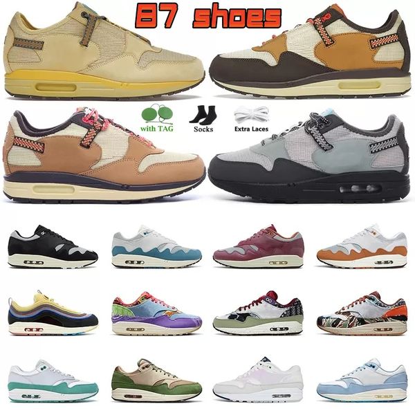 

1 running shoes cactus jack baroque brown saturn gold women mens patta waves trainers cave stone parra amsterdam denham 87 1s og anniversary, Black