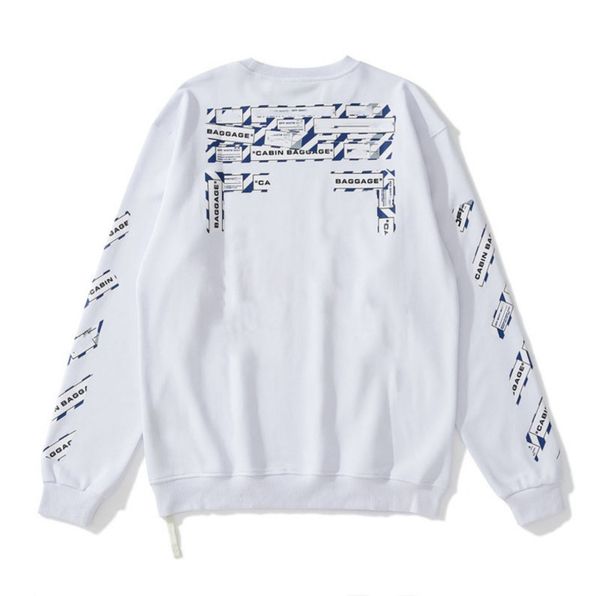 

offs mens classic sweatshirts designer hoodies loose pullover hip hop oil paint back arrow x men women hooded casual hoodie black white jac