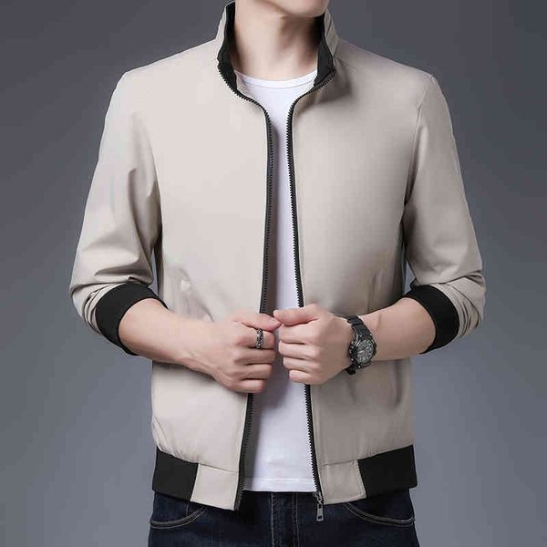 

spring men jacket 2022 autumn s lapel casual mens outwear fashion slim business windproof plus size 8xl, Black;brown
