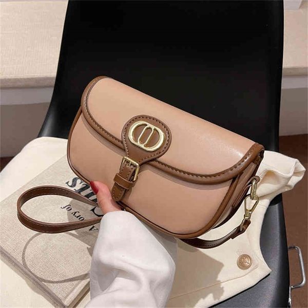 

store 90% off soft leather bag ins texture single shoulder bag fashion underarm versatile saddle fashion bag