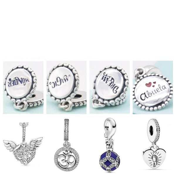 925 Silver Fit Pandora Charm 925 Bracciale Magic Academy Series Gioielli a sospensione con incidenti originali set a ciondolo fai da te a ciondolo gioielli