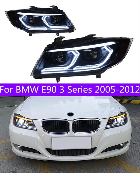 Accessori per fari auto per E90 Serie 3 2005-2012 318 320 325 LED Aggiornamento parti della lampada frontale Indicatori di direzione