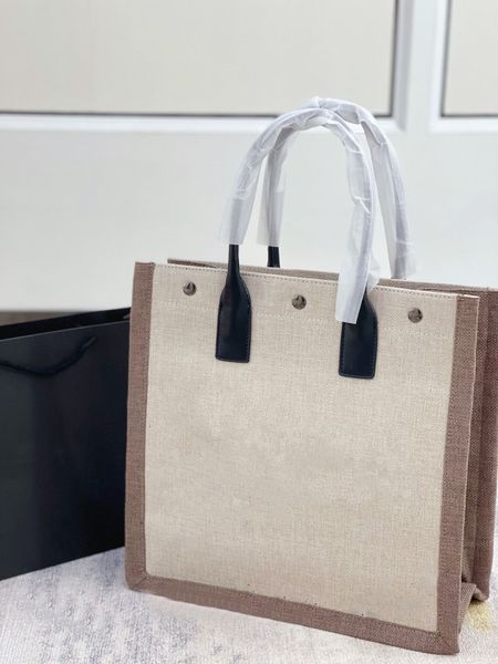 

paris designer bag popular canvas fashion womens hand improve quality canvas large capacity beach luxury travel preppy style