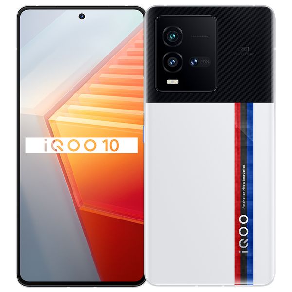 Original Vivo IQOO 10 5G Mobiltelefon 8 GB 12 GB RAM 256 GB 512 GB ROM Snapdragon 8 Plus Gen 1 50 MP AF Android 6,78 Zoll AMOLED Vollbild-Fingerabdruck-ID Face Wake Smart Mobiltelefon