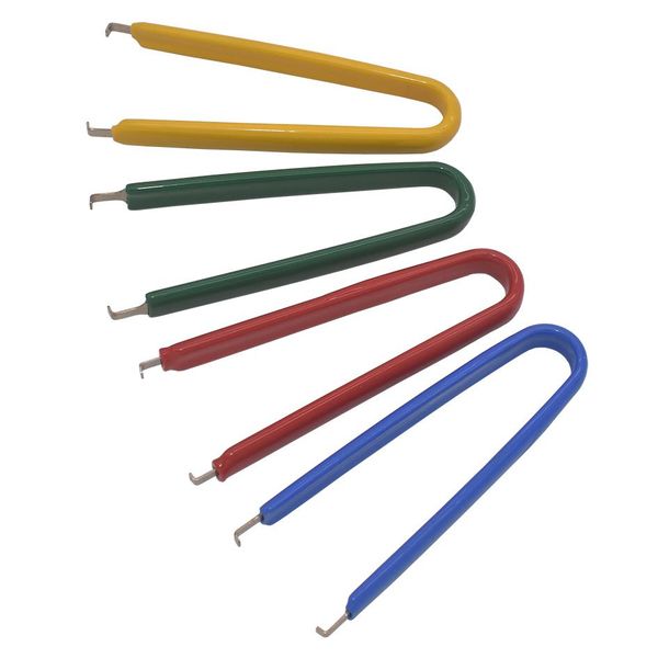 Estrattore di chip IC verde blu giallo rosso tipo U per estrattore di rimozione estrazione ROM strumento di riparazione clip macchina per incapsulamento DIP 200 pezzi