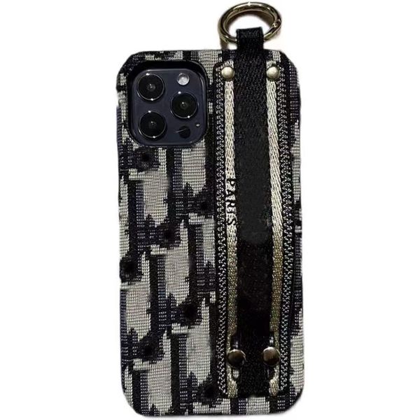 

embroidery case for iphone 13 12 14 pro max promax 14plus luxury designer wristband cover 11 xs xr x 8 7 plus classic back cover