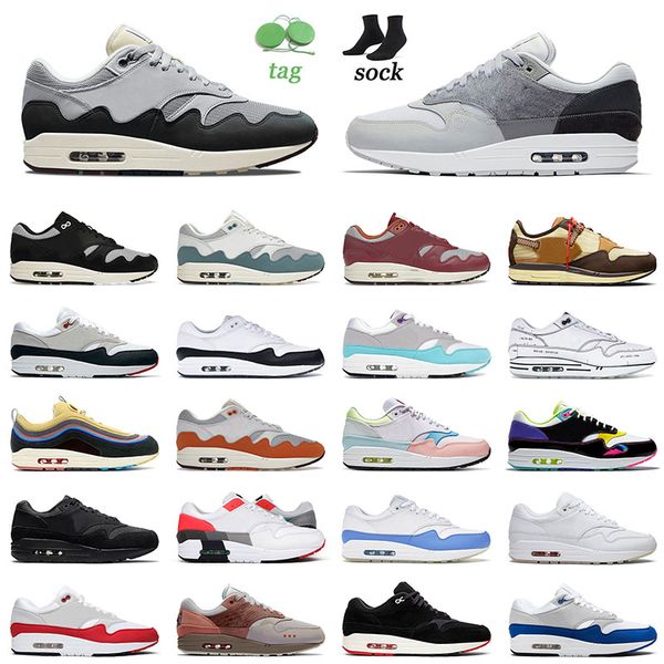 

patta black grey air airmaxs max 1 87 running shoes london cactus jack wheat baroque brown elephant obsidian sean wotherspoon trainers sneak