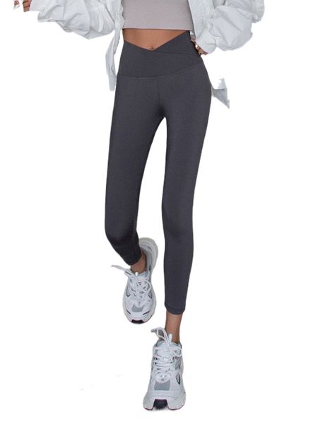 

dazy solid wideband waist leggings n9zv#, White;black