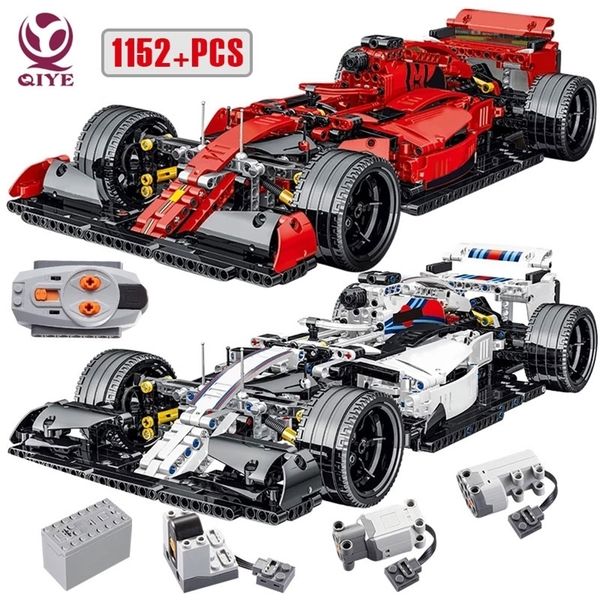 

qiye technical sport formula building blocks city super speed racing vehicle moc bricks toys for kids boyfriend gifts 220715