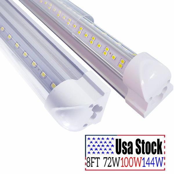 

t8 8ft 4 rows 72w 100w 144w integrated tube light v shape led tube t 8 4ft 5ft 6ft 8 ft cooler door er lighting high efficiency fluorescent